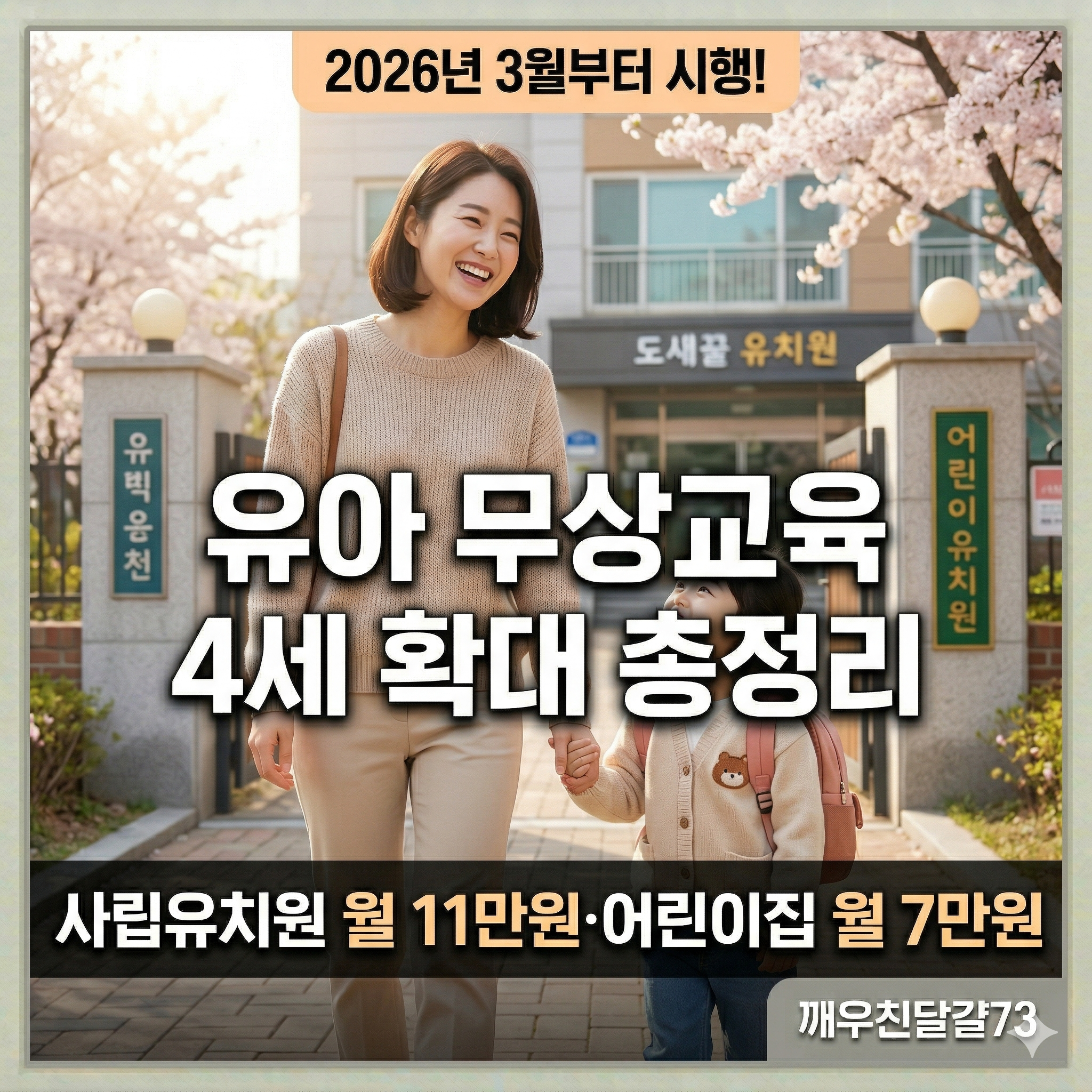 2026년 유아 무상교육 4세 확대 총정리 — 지원금액·신청방법·단계적 확대 계획