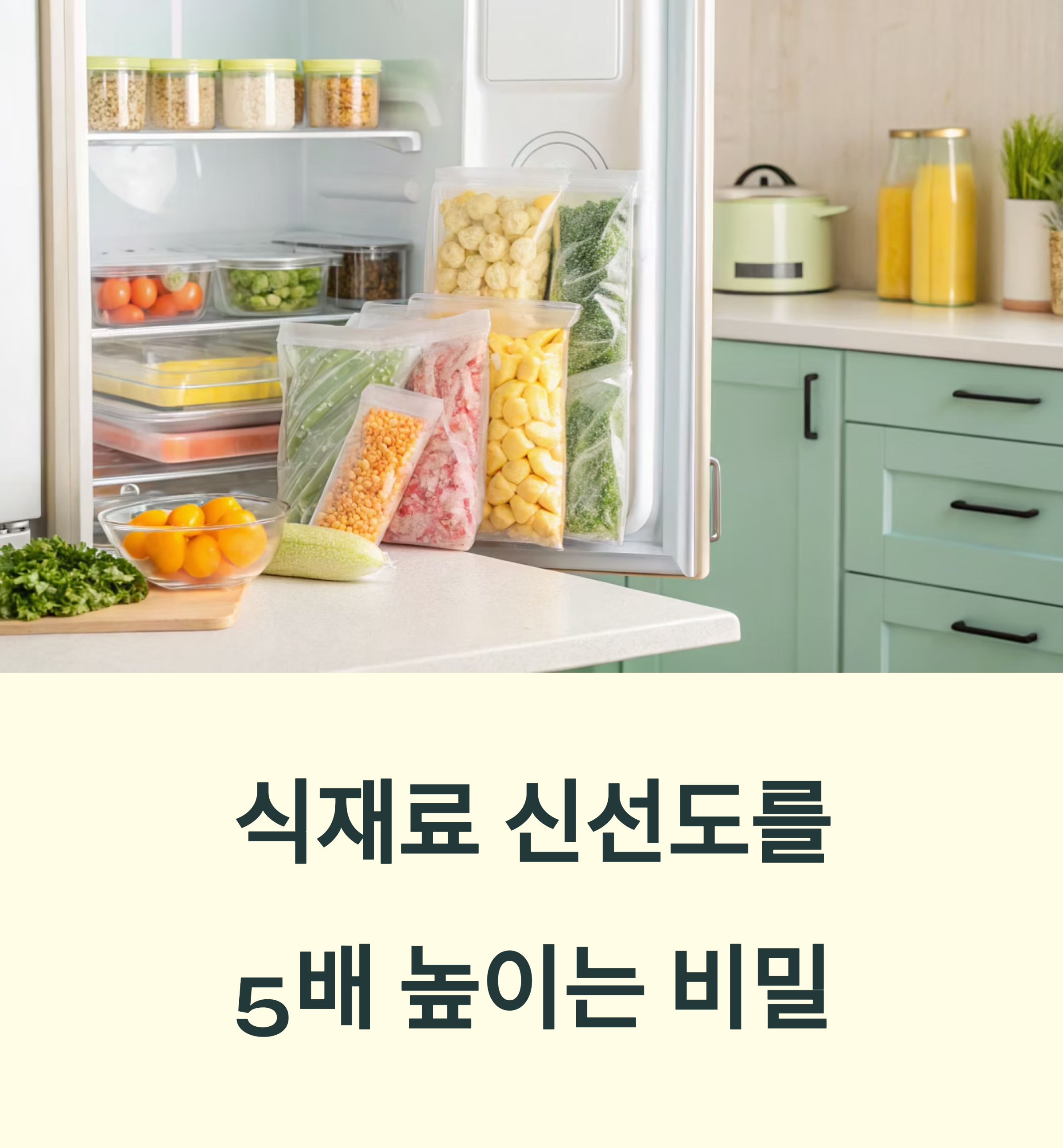 가정용 진공포장기로 낭비 없는 주방 만들기