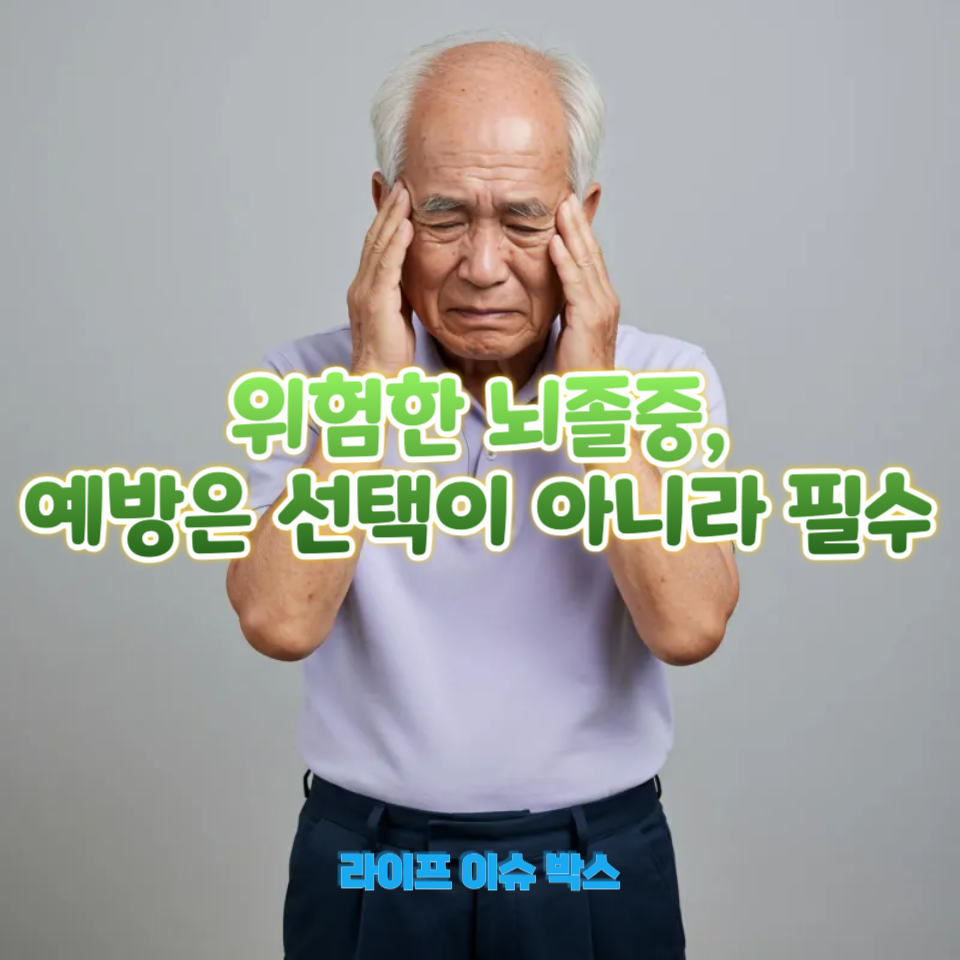 위험한 뇌졸중, 예방은 선택이 아니라 필수