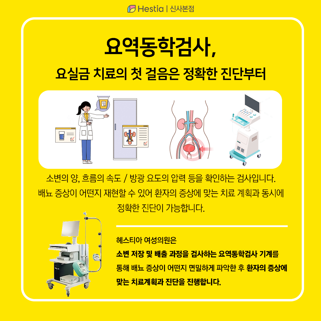 요역동학검사, 요실금 치료의 첫걸음
