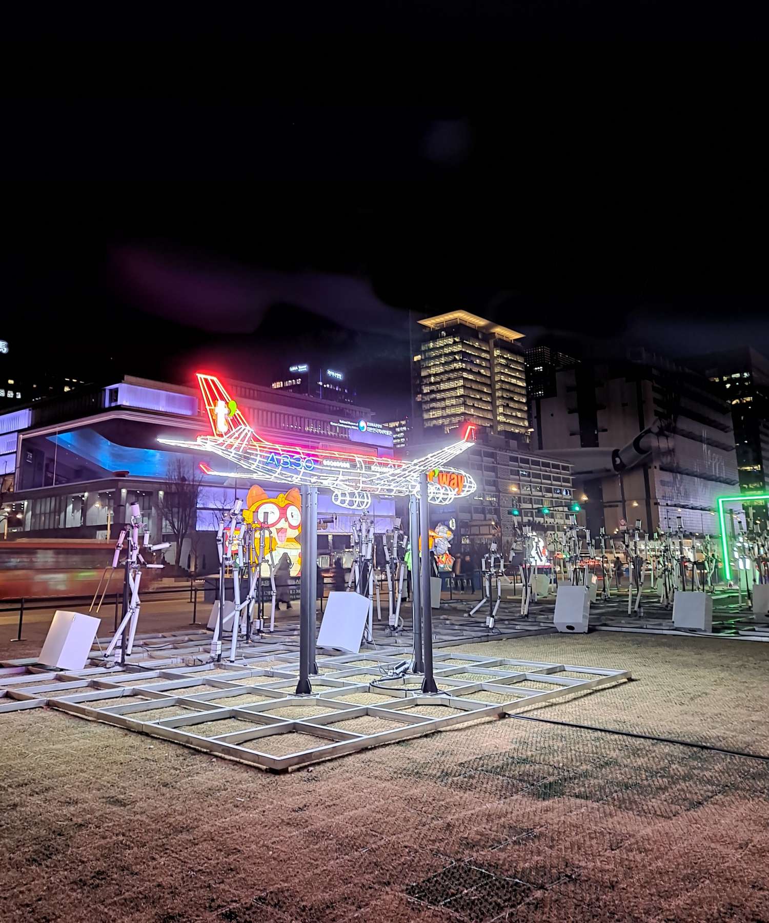 서울로 진입하는 외국인들