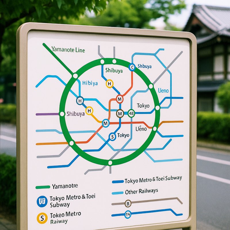 일본 지하철 노선도