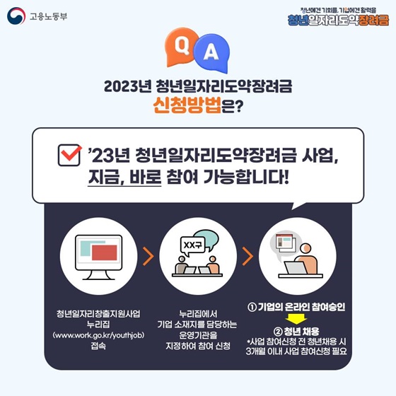 청년일자리 도약 장려금
