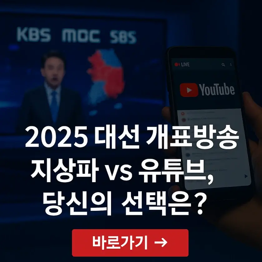 '2025 지상파3사 대선 개표방송' 썸네일