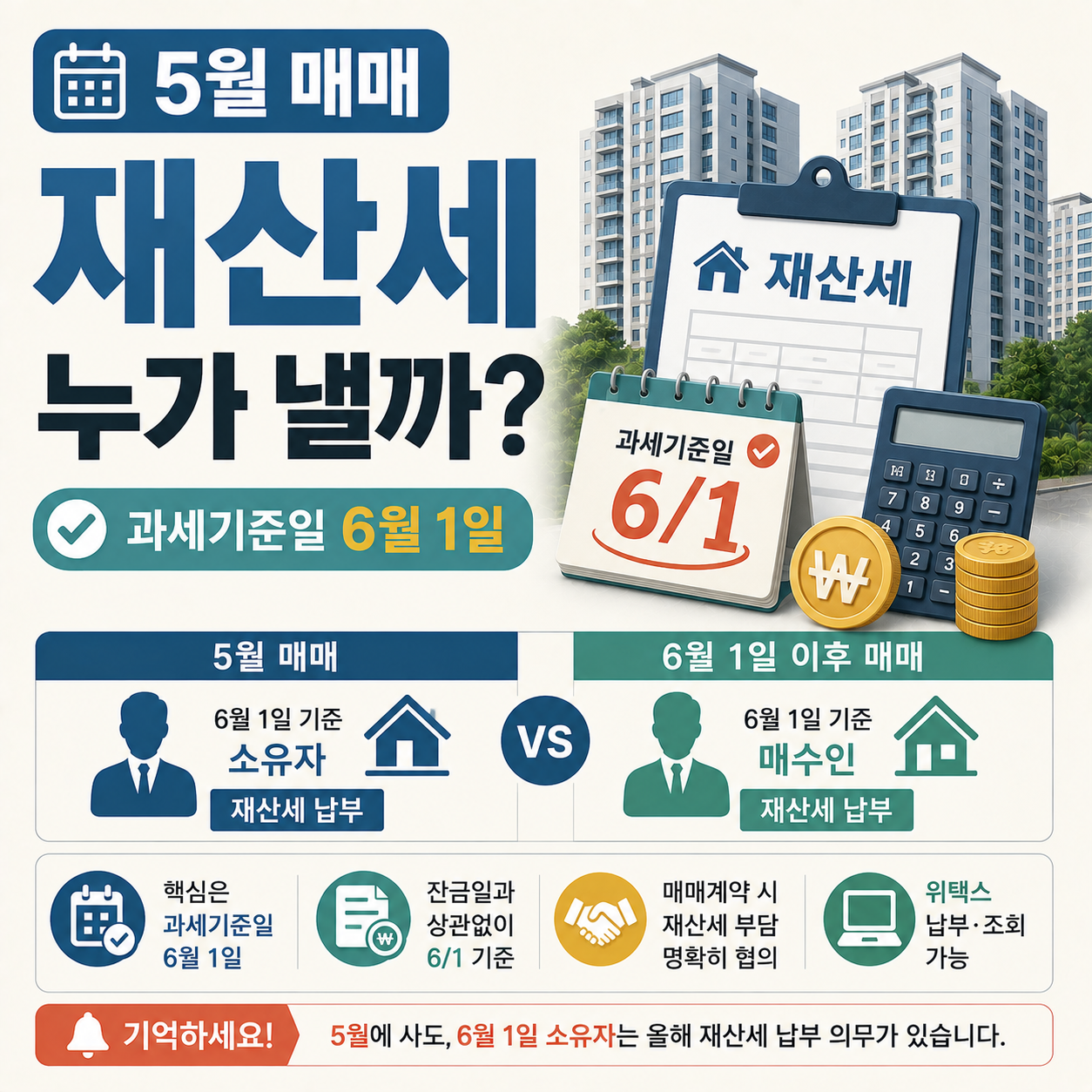 5월 아파트 매매 재산세 납부자 확인 이미지