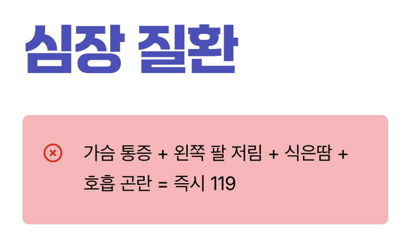 절대 놓쳐서는 안 될 위험 신호, '심장 질환'