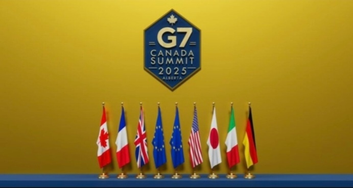 2025 G7 정상화의 나라국기 이미지