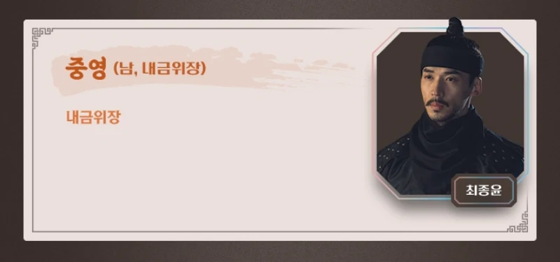 세자가 사라졌다에서 중영 역의 최종윤