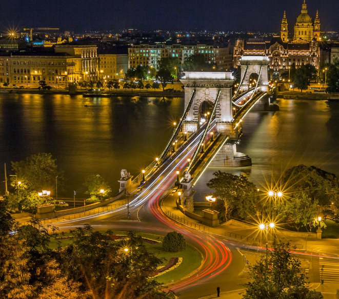 헝가리 부다페스트의 야경
