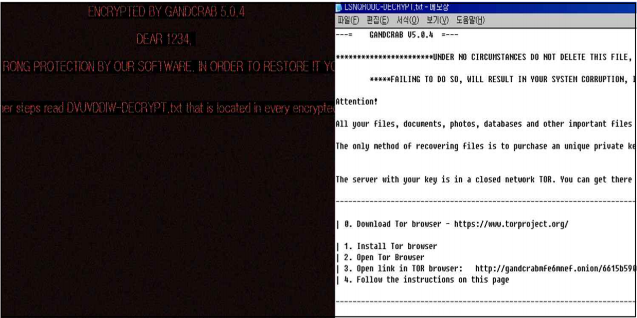 갠드크랩 랜섬웨어