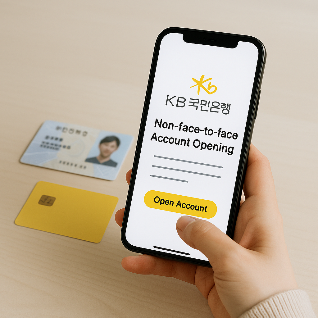 국민은행 비대면 계좌개설 방법 정리