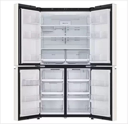 LG 디오스 오브제컬렉션 4도어 냉장고 메탈 870L