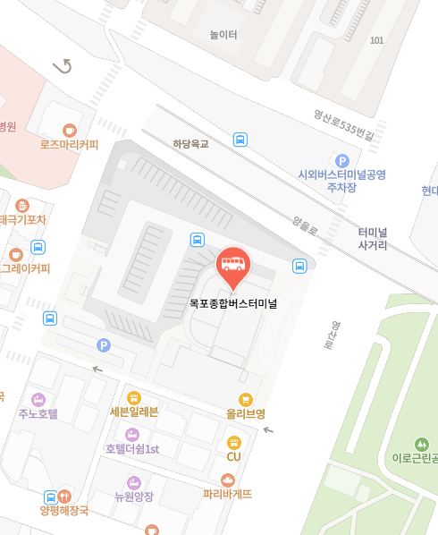 목포종합버스터미널 위치