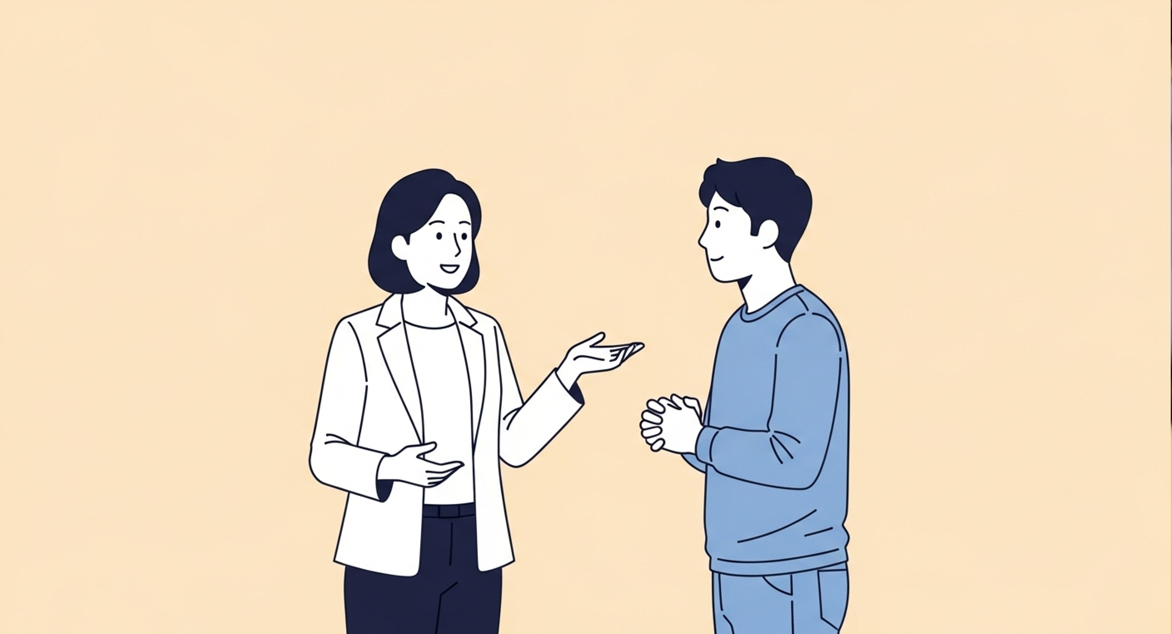 강의장에서 교육생들이 서로 토론하는 장면으로, 경험 공유가 학습 효과를 높여야 합니다.