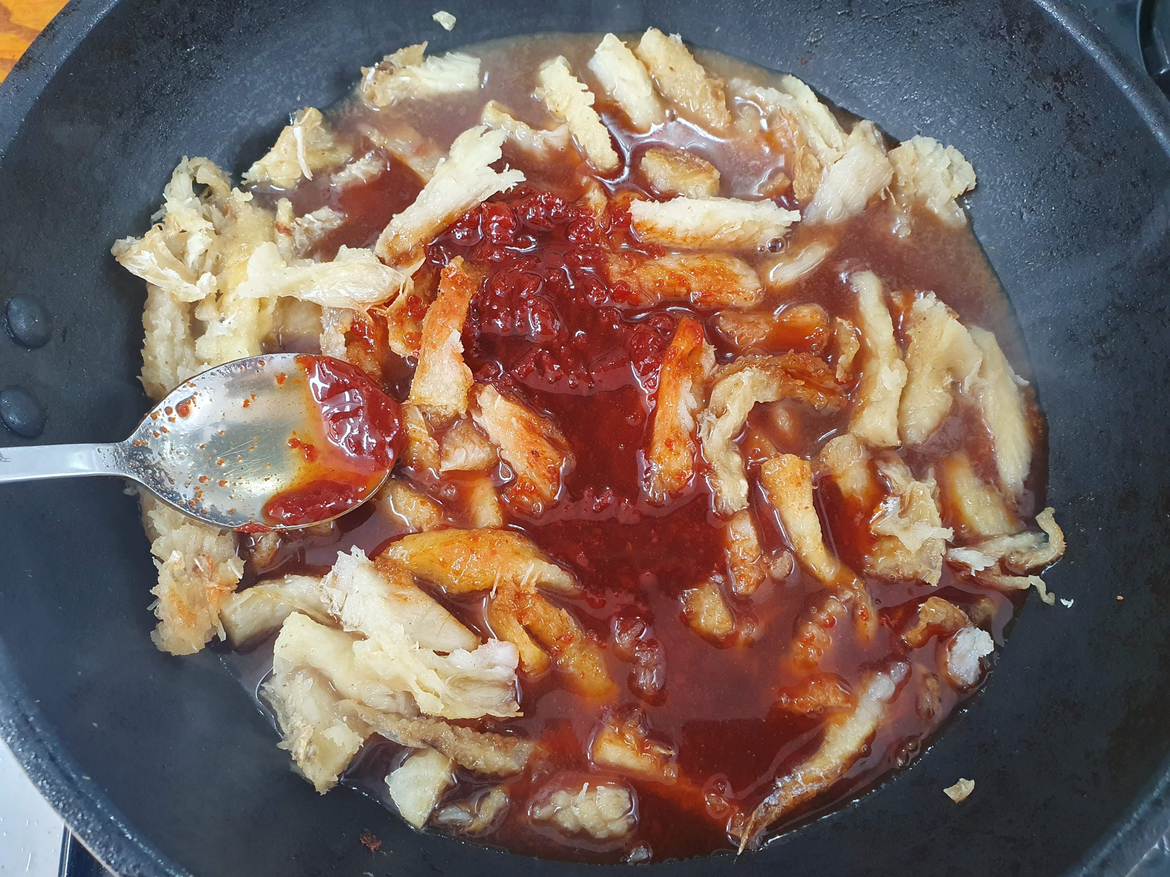 황태포무침