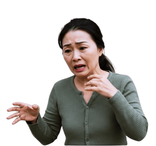 메니에르병 증상, 갑자기 어지럼 느끼는 중년 여성 사진