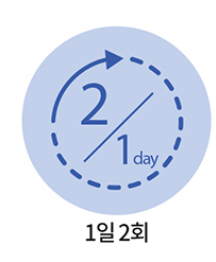 복용방법-1일2회