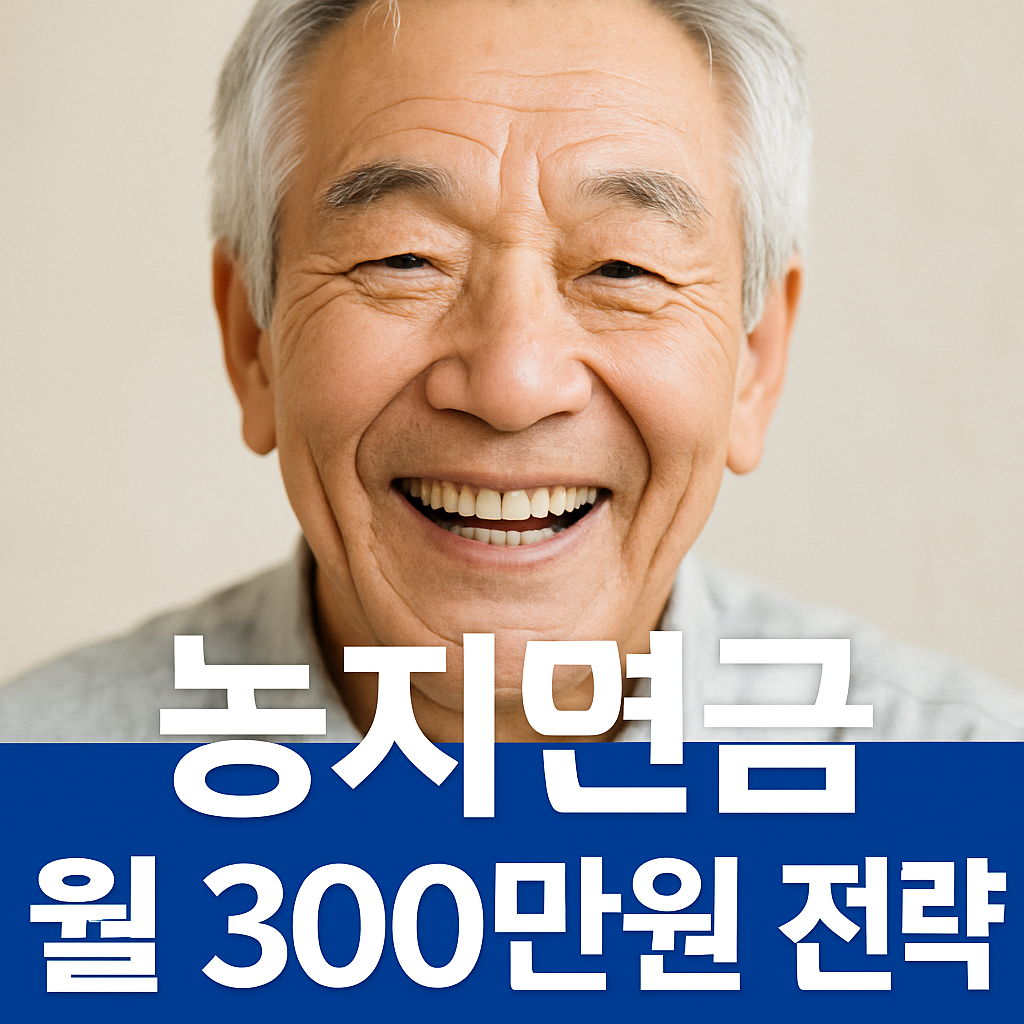농지연금으로 월 300만원 받는 법