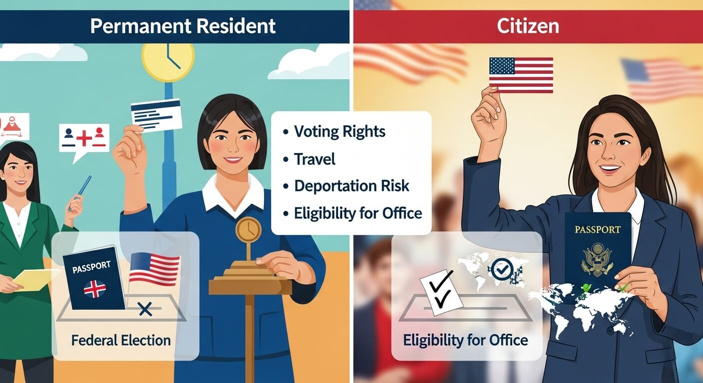 영주권과 시민권의 차이