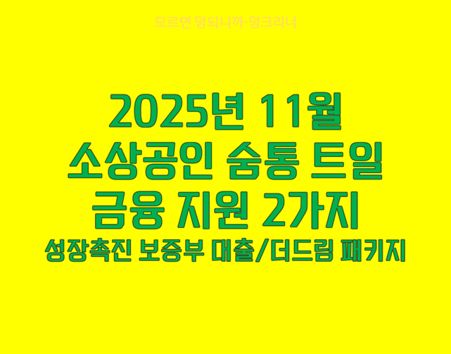 성장촉진보증부대출&amp;더드림패키지