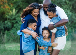 행복한 가족 사진