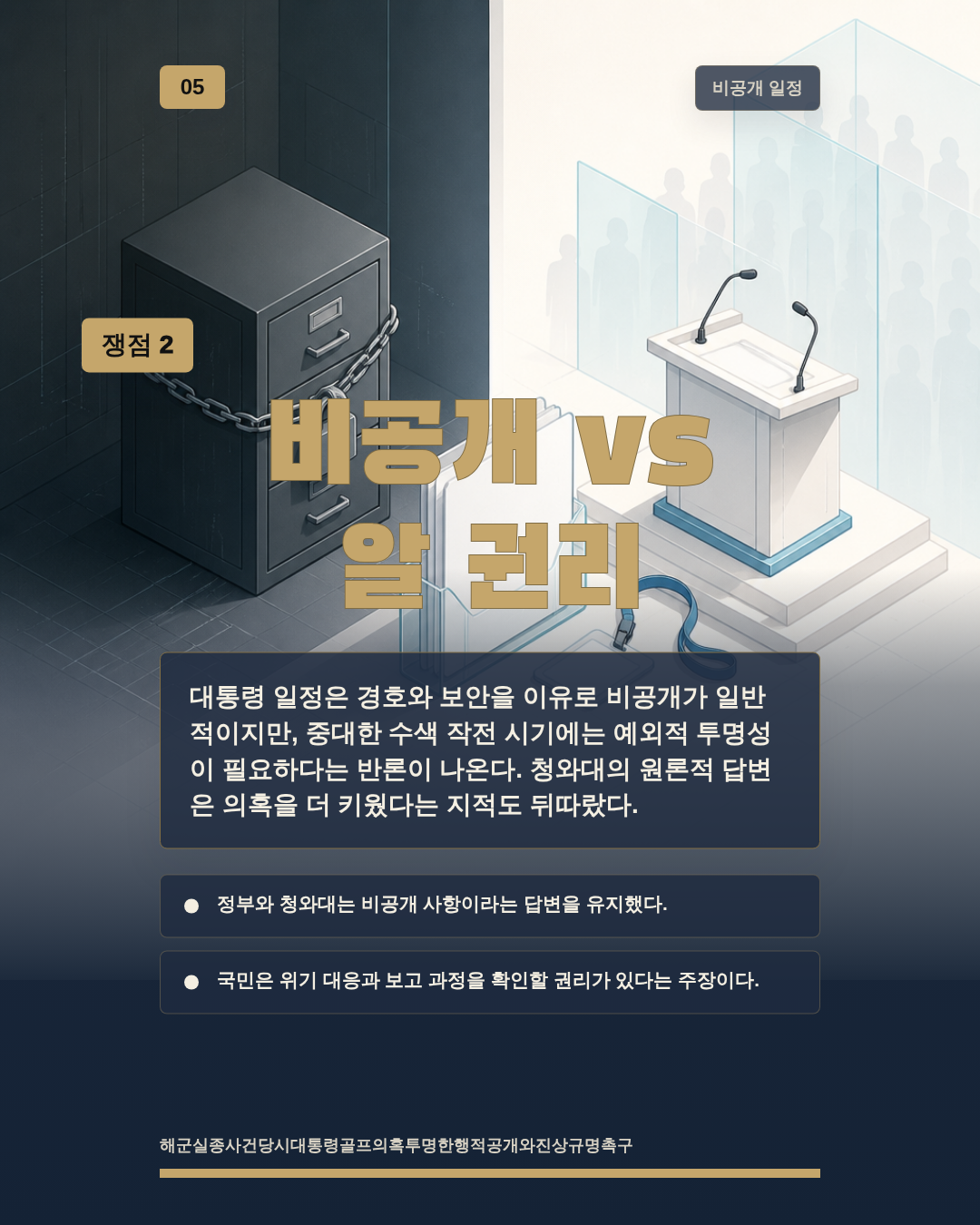 비공개 vs 알 권리