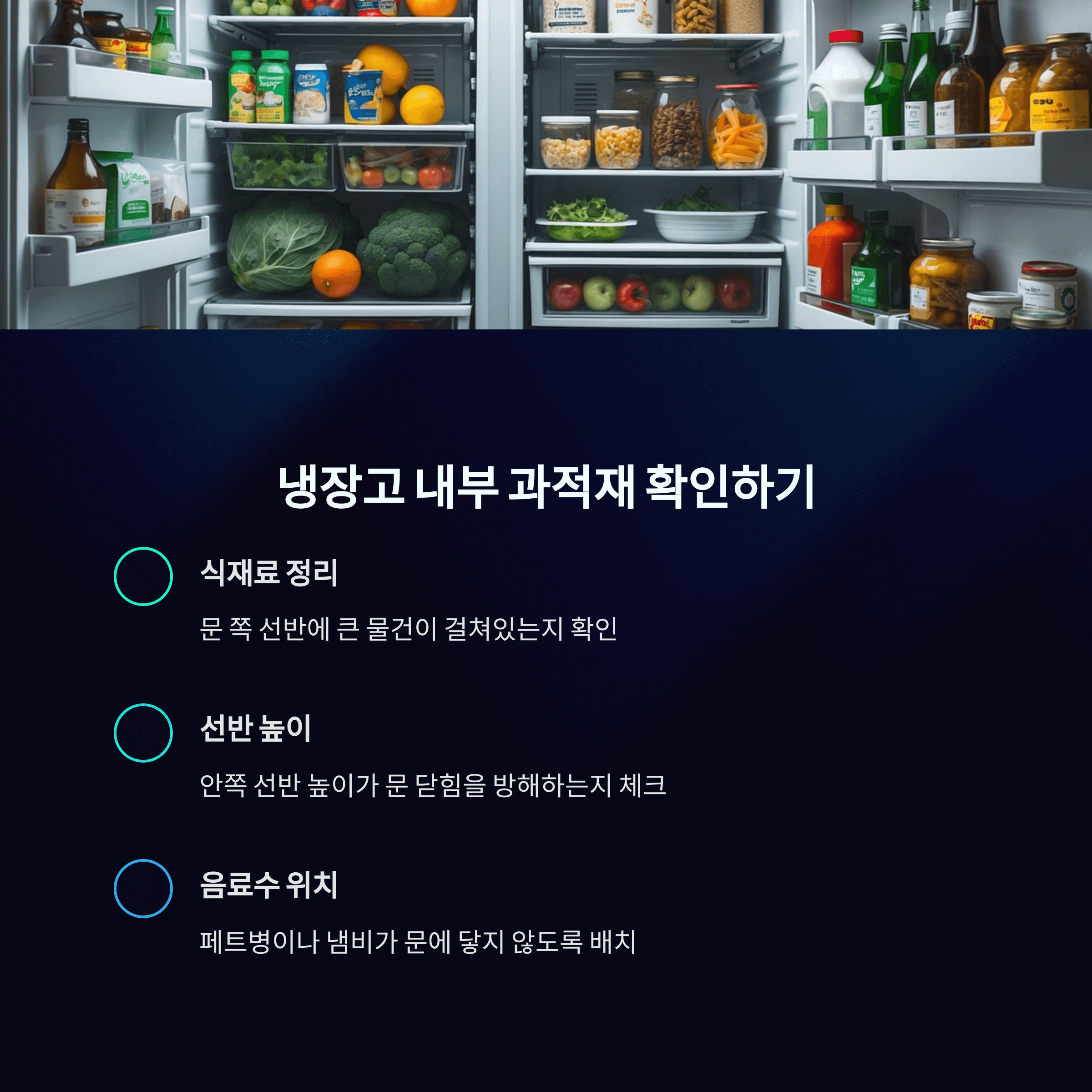 냉장고 문 안 닫힘 해결방법