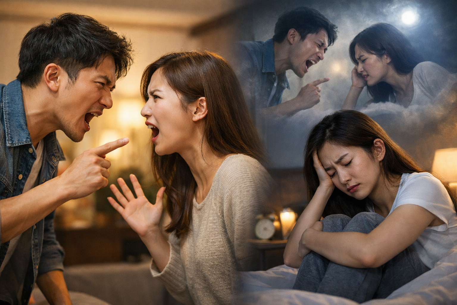 감정 싸움 꿈