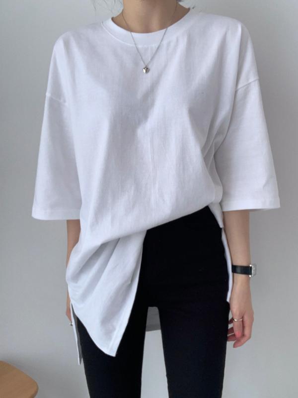 더보느 자체제작 1 1 휘뚜루 루즈핏 반팔 티셔츠