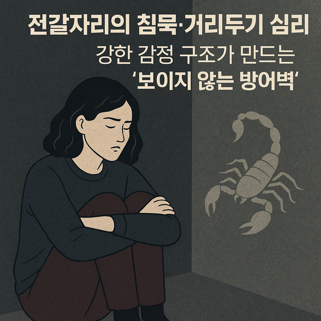 전갈자리의 침묵&middot;거리두기 심리 &mdash; 강한 감정 구조가 만드는 &lsquo;보이지 않는 방어벽&rsquo;