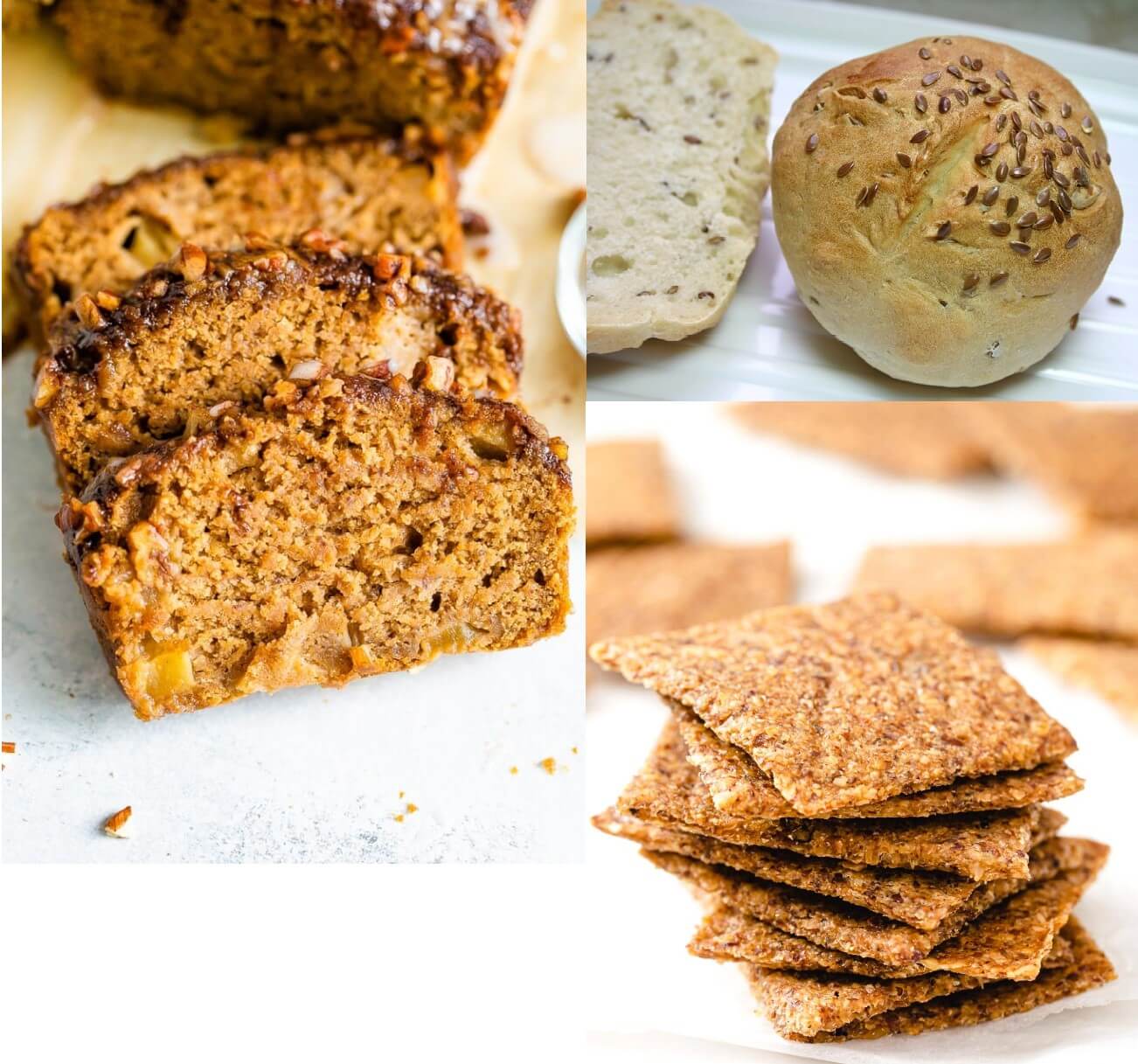 아마씨로만든크래커와빵