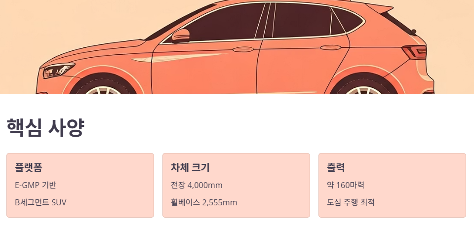 상세 제원 및 사양