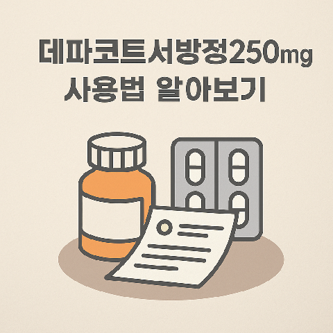 데파코트서방정250mg 사용법 알아보기
