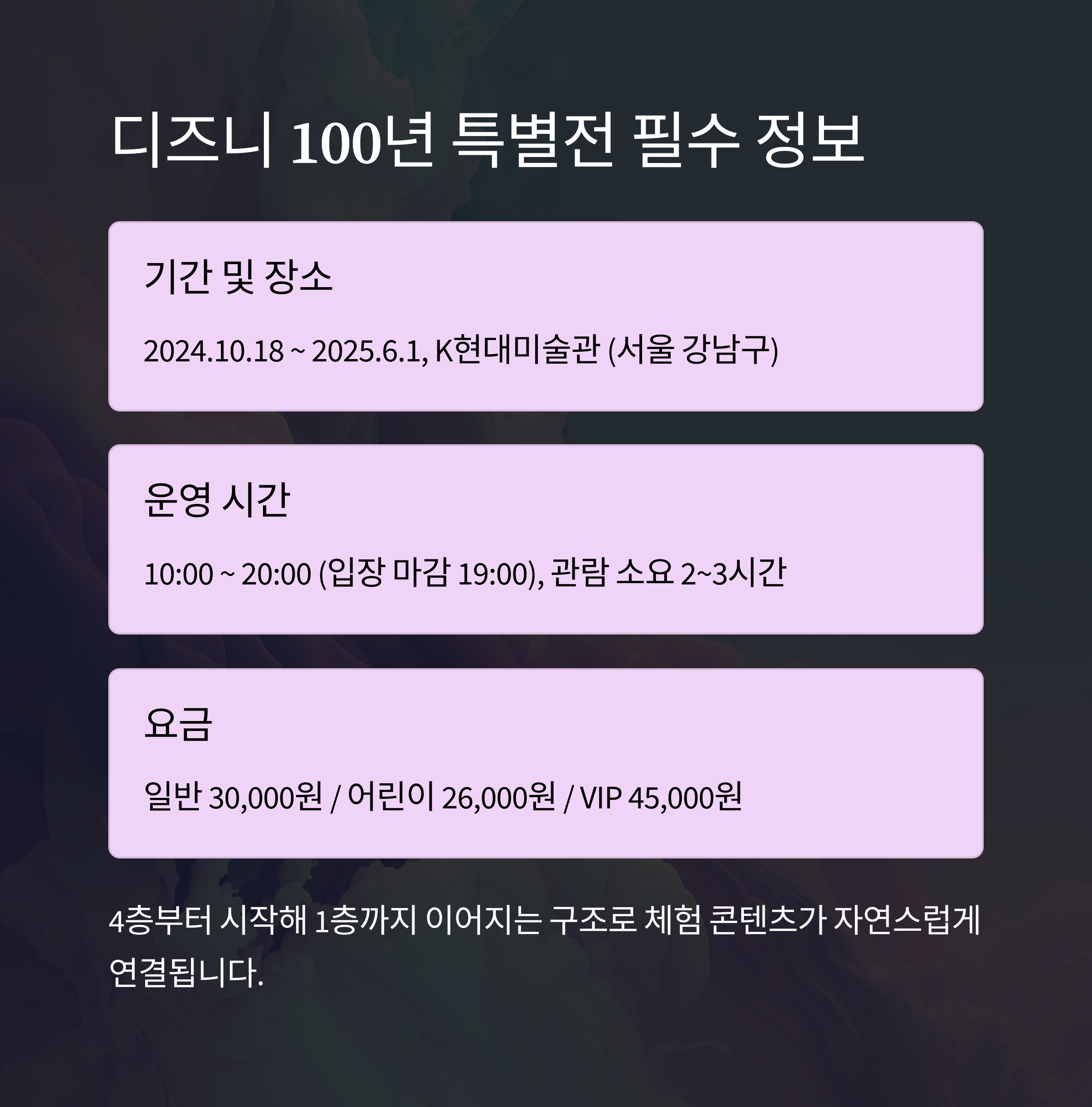 어린이날, 서울에서 만나는 디즈니 100년 특별전