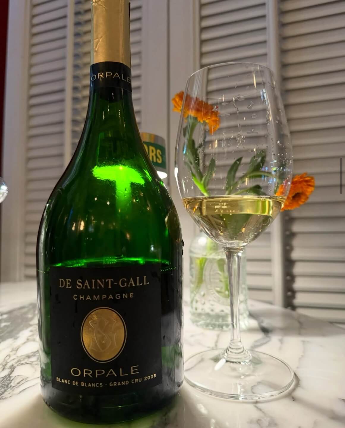 ๋ ์๊ฐ ์ค๋ฅดํ ๋ธ๋ ๋ ๋ธ๋ ๊ทธ๋ 2008๏ฝDe Saint-Gall Orpale Blanc de Blancs Grand Cru 2008, Champagne, France