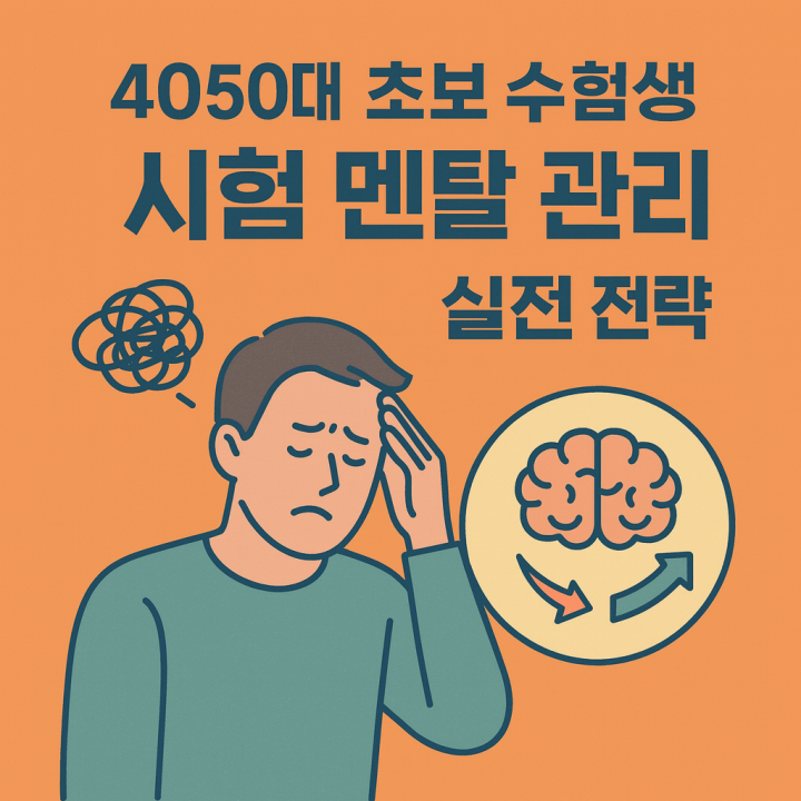4050대 초보 수험생을 위한 시험 불안 관리법 &ndash; 멘탈 흔들리지 않는 실전 전략