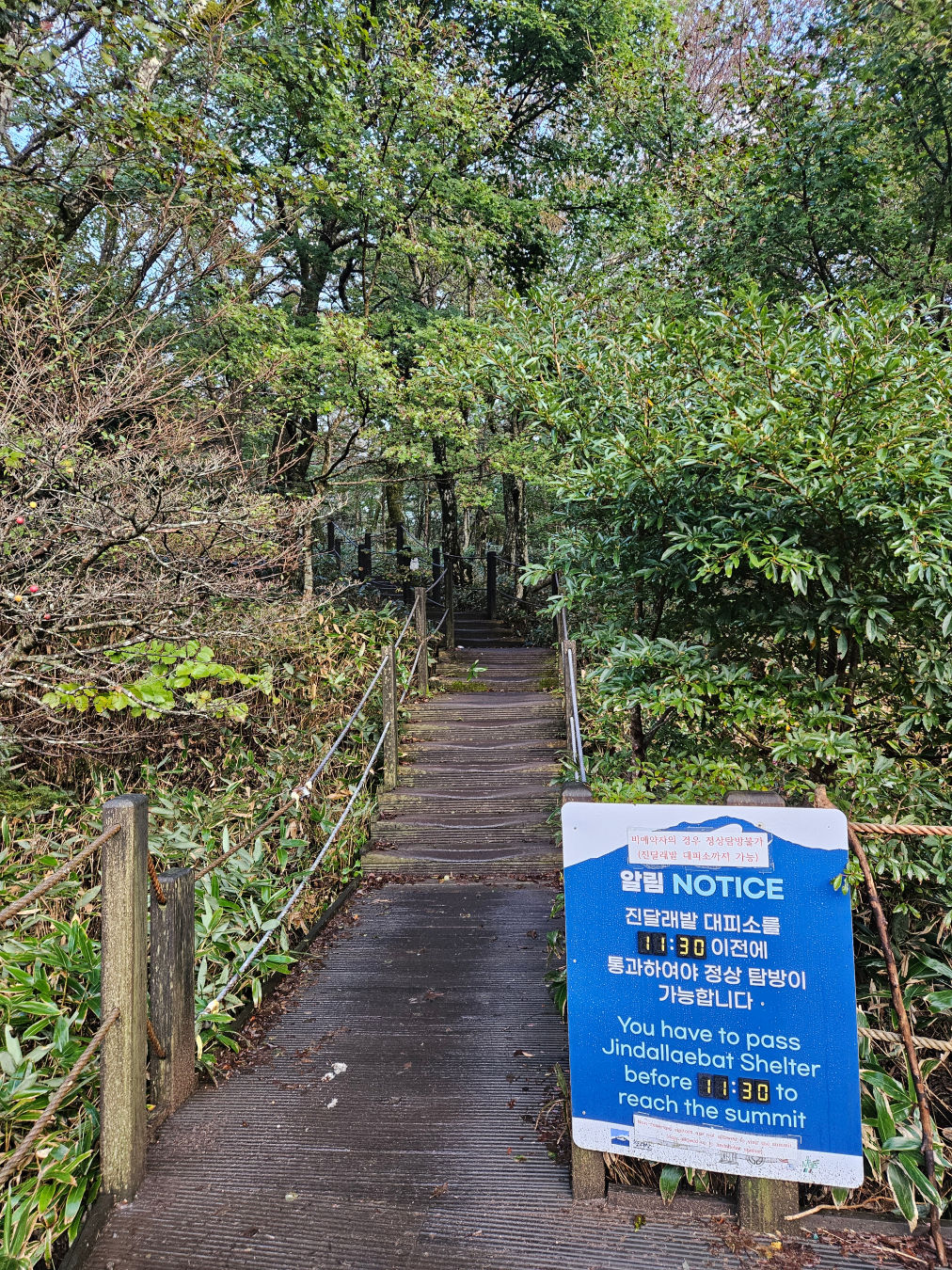 한라산 속밭 대피소