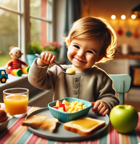 유아 아침 식사 사진