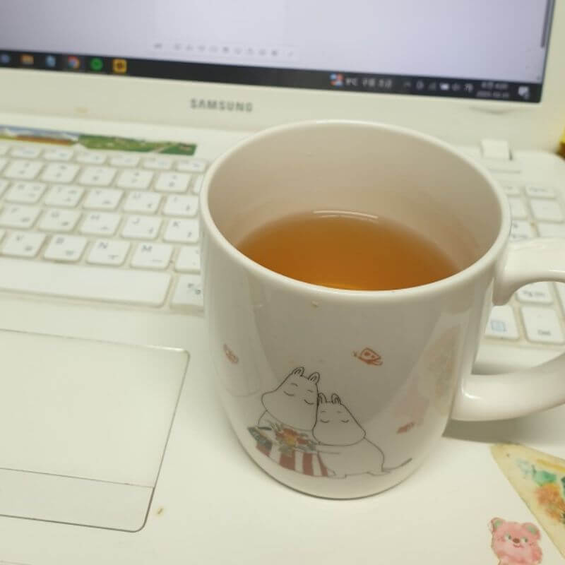 따스한 둥굴레차