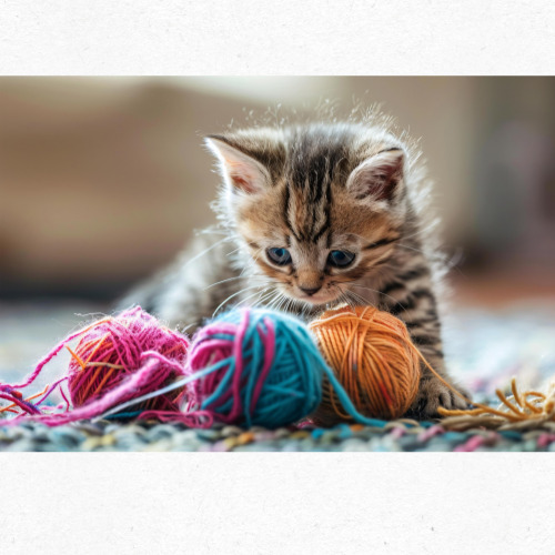 포스터용으로 적합한 고양이 디자인