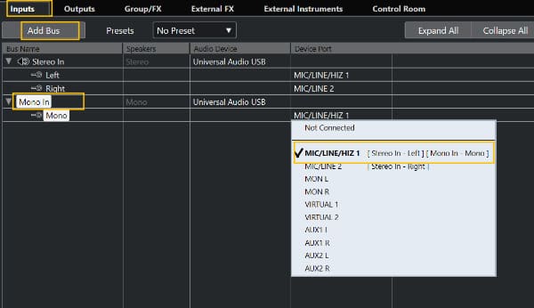 아폴로 솔로_ 큐베이스 설정 방법