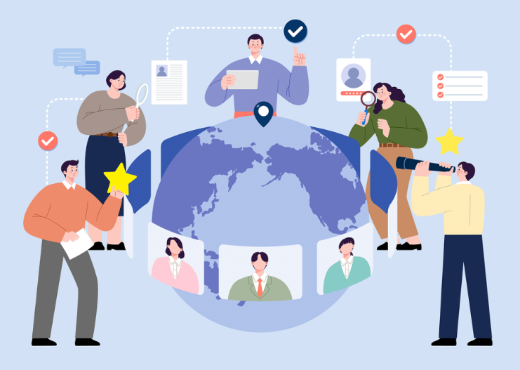 해외연수 일러스트