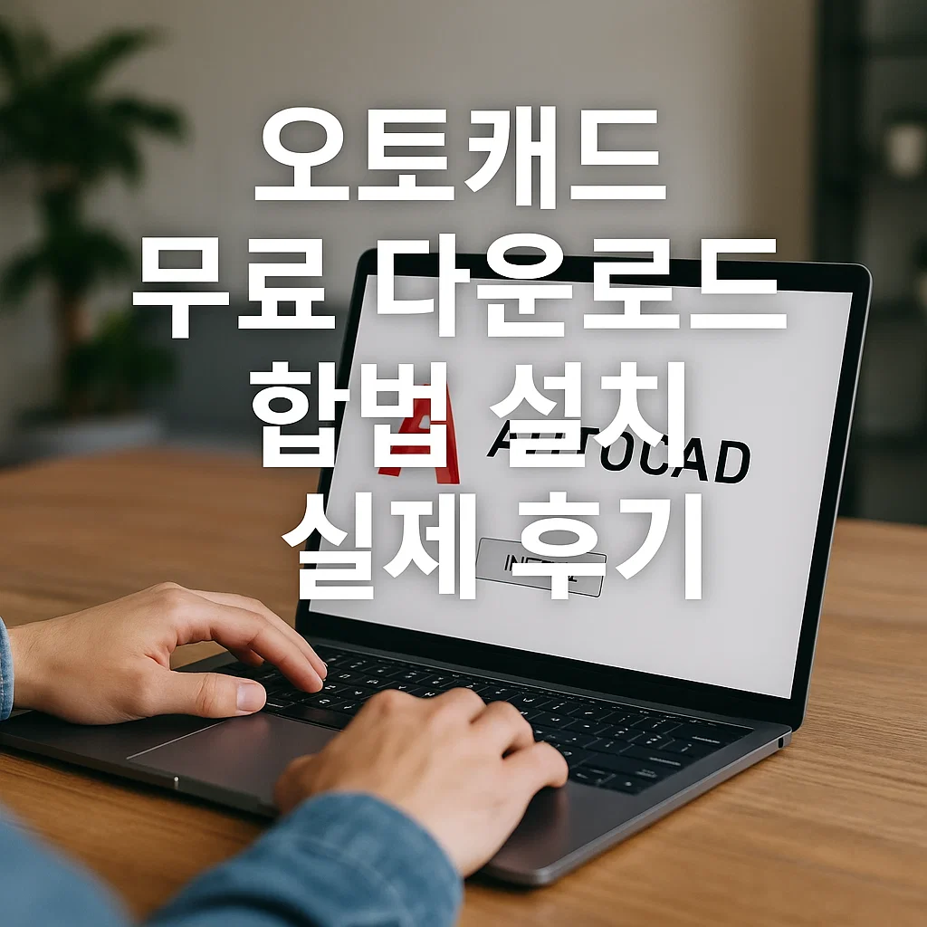오토 캐드 무료 다운로드 합법 설치 실제 후기