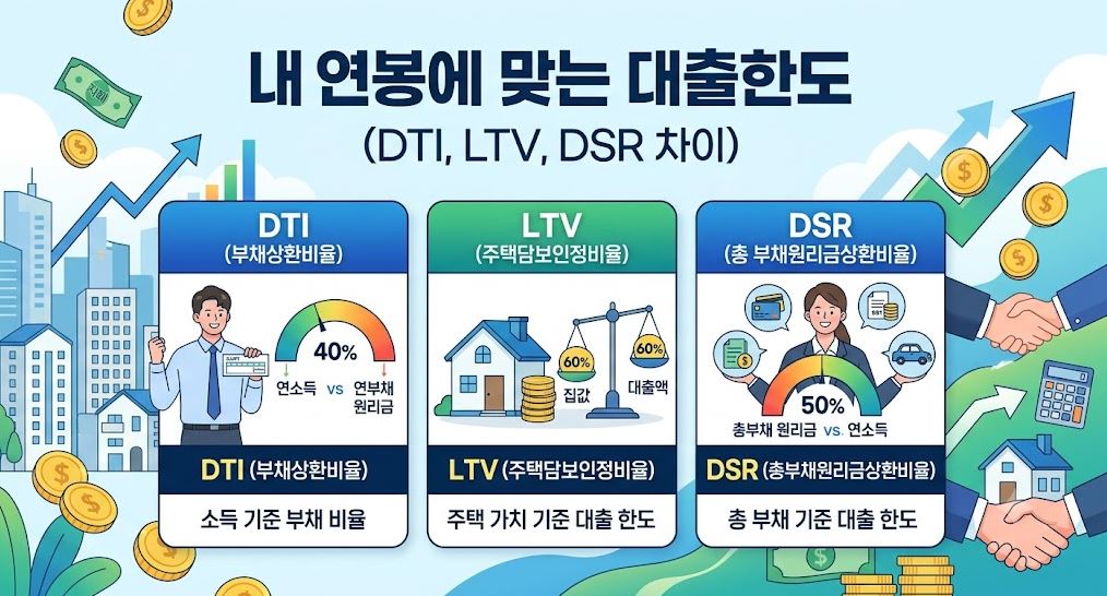 대출한도 계산법 설명사진