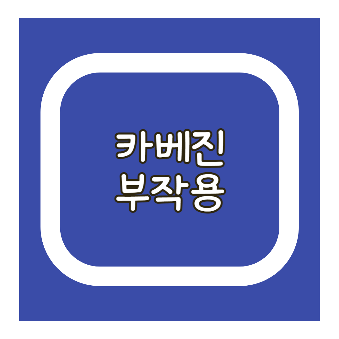카베진 부작용