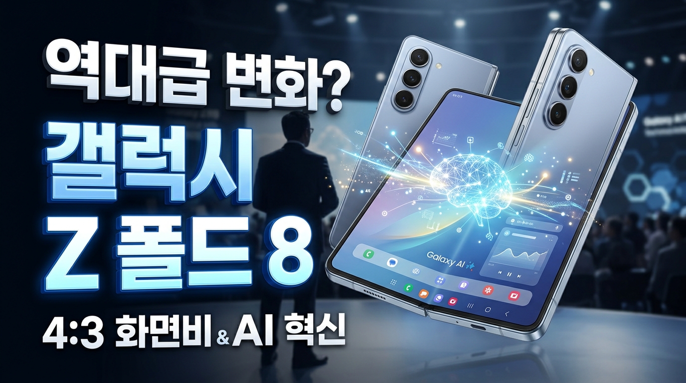 삼성 폴드8, 왜 한국만 18% 저렴할까? '4:3 화면비' 변경에 숨겨진 3가지 비밀