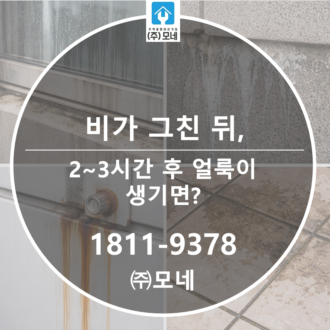 비가 그친 뒤 2~3시간 후 얼룩이 생기면 왜 늦게 나타날까?