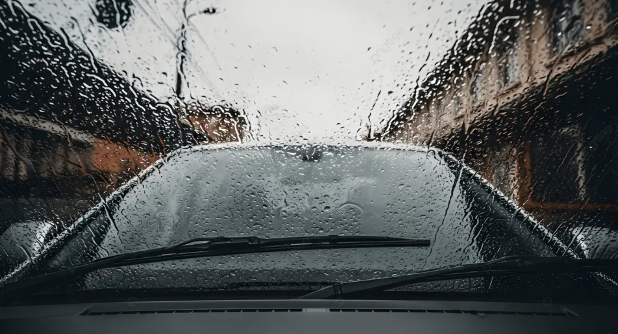 3월 우천 드라이브 풍경 예시