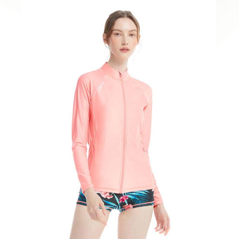 배럴 배럴 우먼 셸리 집업 래쉬가드 파파야 BG2WWRG01PPY