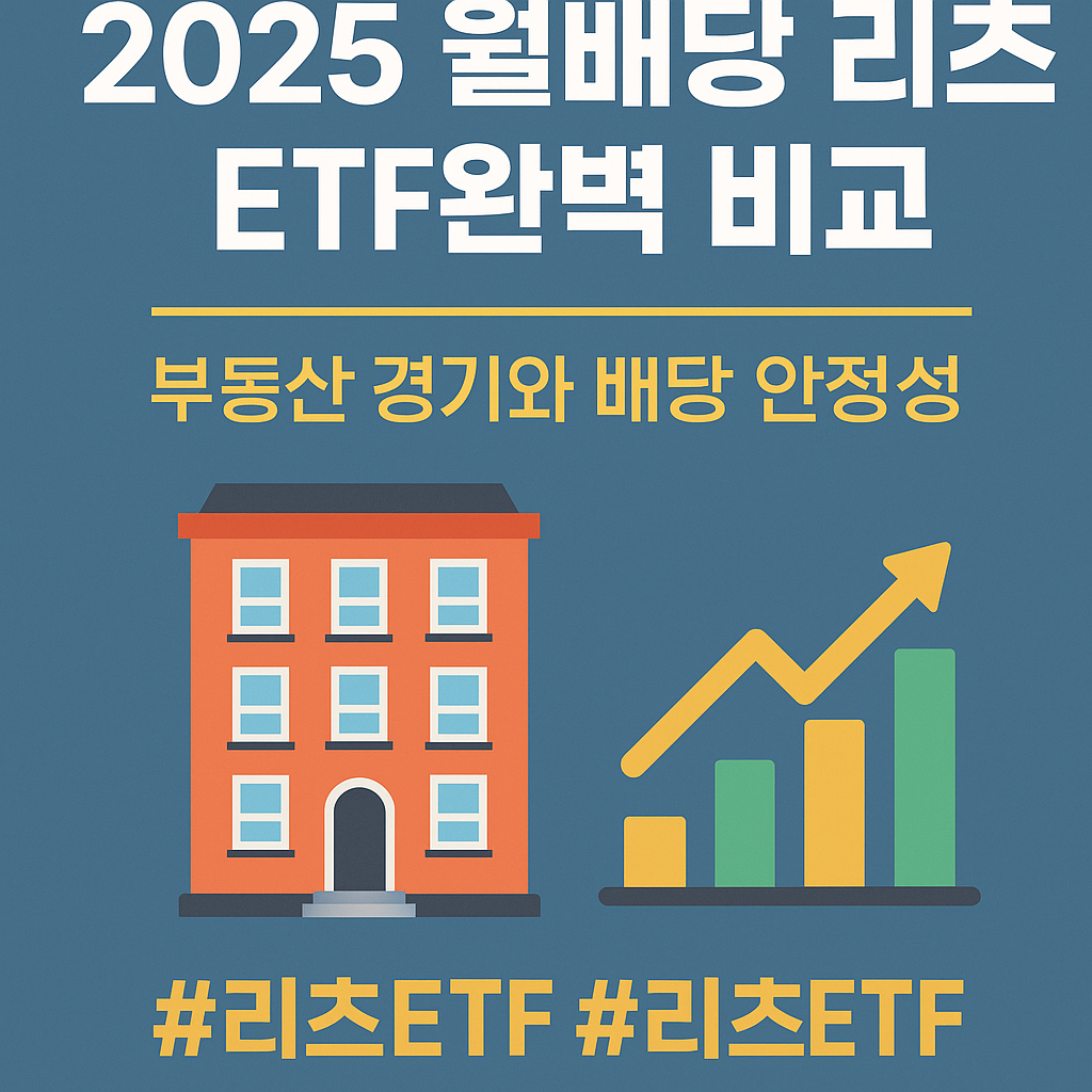 2025 월배당 리츠 ETF 완벽 비교｜부동산 경기와 배당 안정성